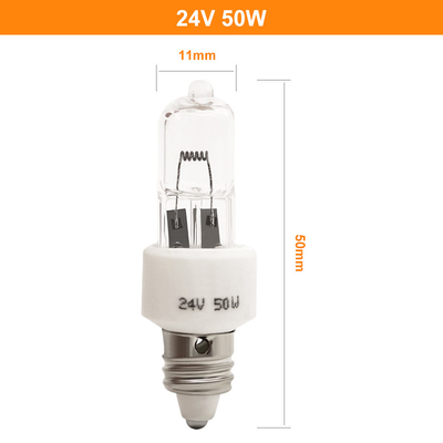 24v 50w E11 مصباح هالوجين ضوء مصباح غرفة تشغيل ضوء بارد بفتحة واحدة