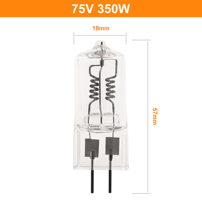 75V 350W زجاج الكوارتز لمبة هالوجين درجة حرارة عالية مصباح هالوجين خاص