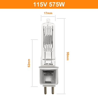 230v 115V 575w مصابيح الهالوجين الخفيفة G9.5 المرحلة السينمائية والتلفزيون
