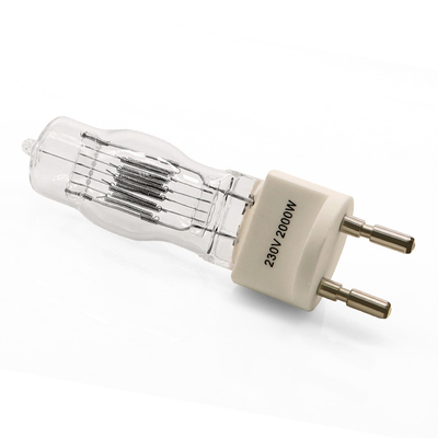 230v 2000w G22 مصباح لمبة هالوجين واحدة ذات نهاية واحدة 3200 كيلو 300 ساعة