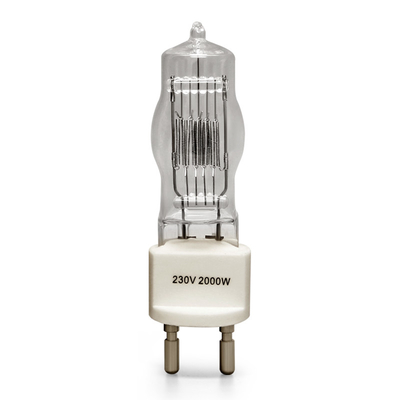 230v 2000w G22 مصباح لمبة هالوجين واحدة ذات نهاية واحدة 3200 كيلو 300 ساعة