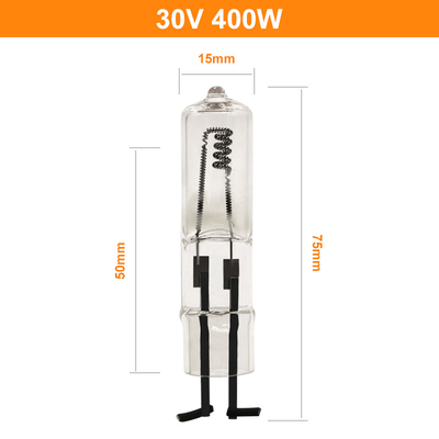 30V 400 وات كوارتز هالوجين لمبة 2 دبوس مؤشر الإضاءة