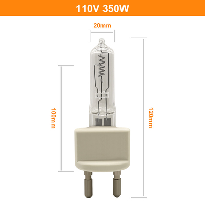110V 350W G22 واضح الكوارتز لمبات الضوء مصباح قاطرة الهالوجين