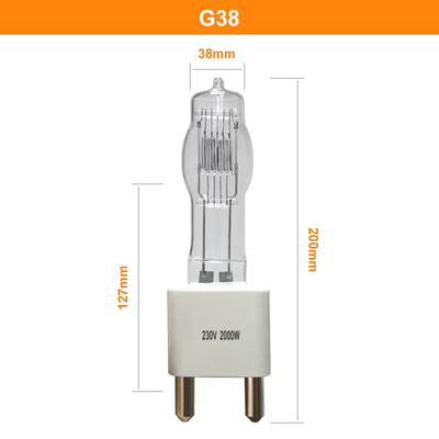 230v 2000w G38 الكوارتز الهالوجين غلوب التنغستن مصباح المصابيح