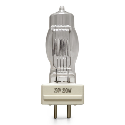 GE Cp43 230v 2000w Gy16 مصباح الكوارتز التنغستن لمبات الهالوجين الخفيفة