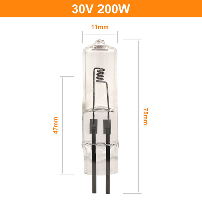 30V 200W الهالوجين عرض مصباح بصري اثنين من دبوس لمبة هالوجين صغيرة نوع إدراج حبة